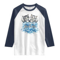 Fck Ice Raglan Shirt Cute Cat Melting Ice Pro Immigrant