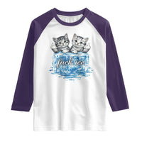 Fck Ice Raglan Shirt Cute Cat Melting Ice Pro Immigrant