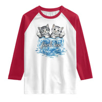 Fck Ice Raglan Shirt Cute Cat Melting Ice Pro Immigrant