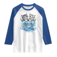 Fck Ice Raglan Shirt Cute Cat Melting Ice Pro Immigrant
