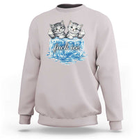 Fck Ice Sweatshirt Cute Cat Melting Ice Pro Immigrant
