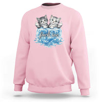 Fck Ice Sweatshirt Cute Cat Melting Ice Pro Immigrant