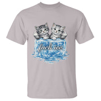Fck Ice T Shirt Cute Cat Melting Ice Pro Immigrant