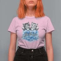 Fck Ice T Shirt For Women Cute Cat Melting Ice Pro Immigrant