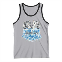 Fck Ice Tank Top Cute Cat Melting Ice Pro Immigrant