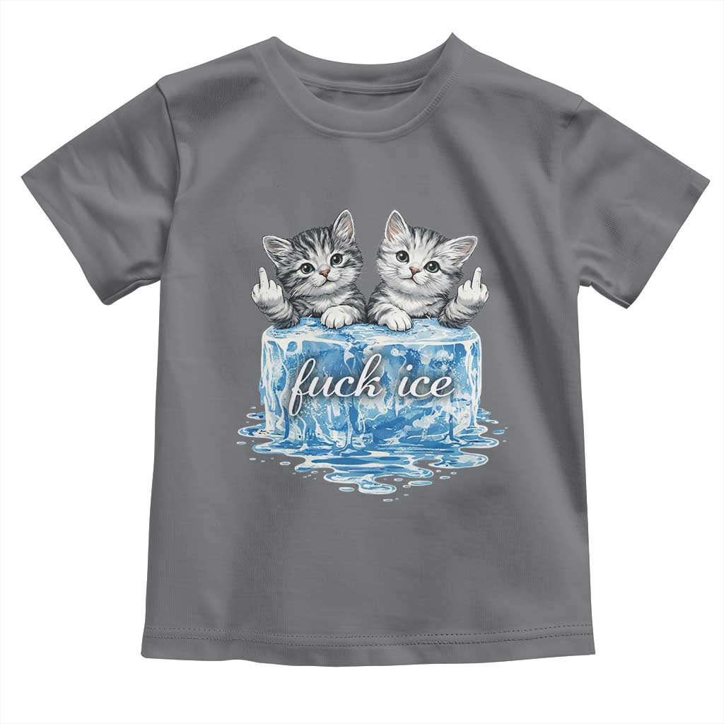 Fck Ice Toddler T Shirt Cute Cat Melting Ice Pro Immigrant