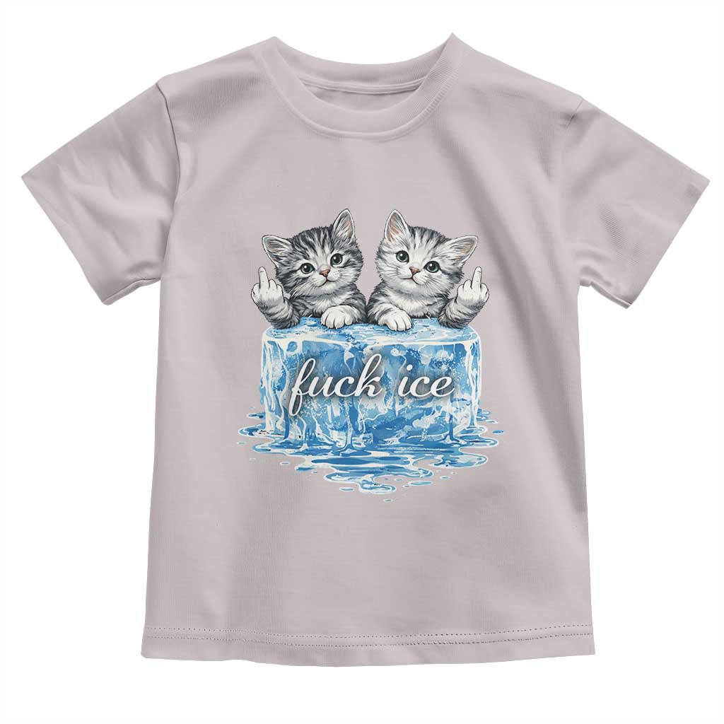 Fck Ice Toddler T Shirt Cute Cat Melting Ice Pro Immigrant