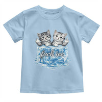 Fck Ice Toddler T Shirt Cute Cat Melting Ice Pro Immigrant