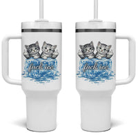 Fck Ice Tumbler With Handle Cute Cat Melting Ice Pro Immigrant