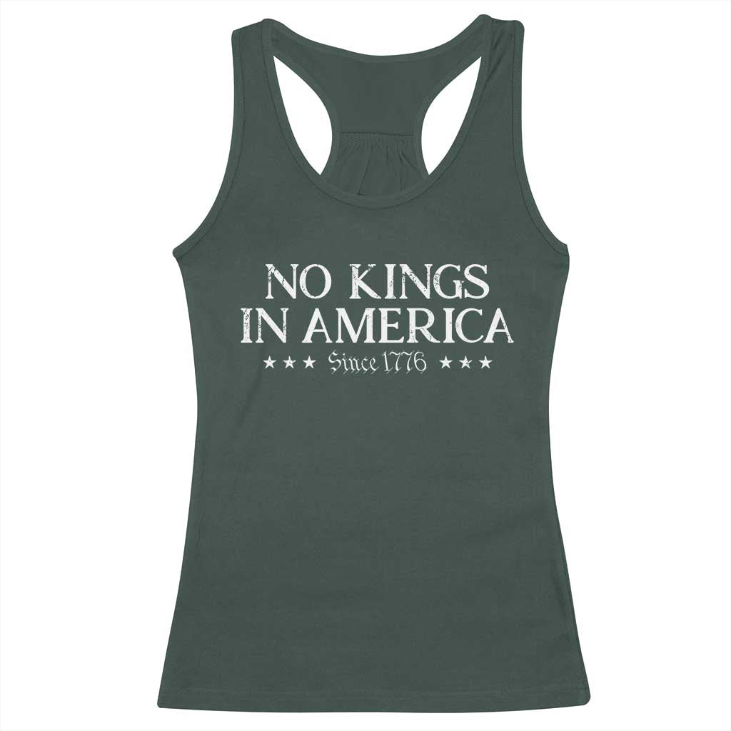 No Kings In America Since 1776 Racerback Tank Top Vintage Star