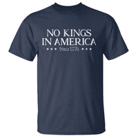 No Kings In America Since 1776 T Shirt Vintage Star