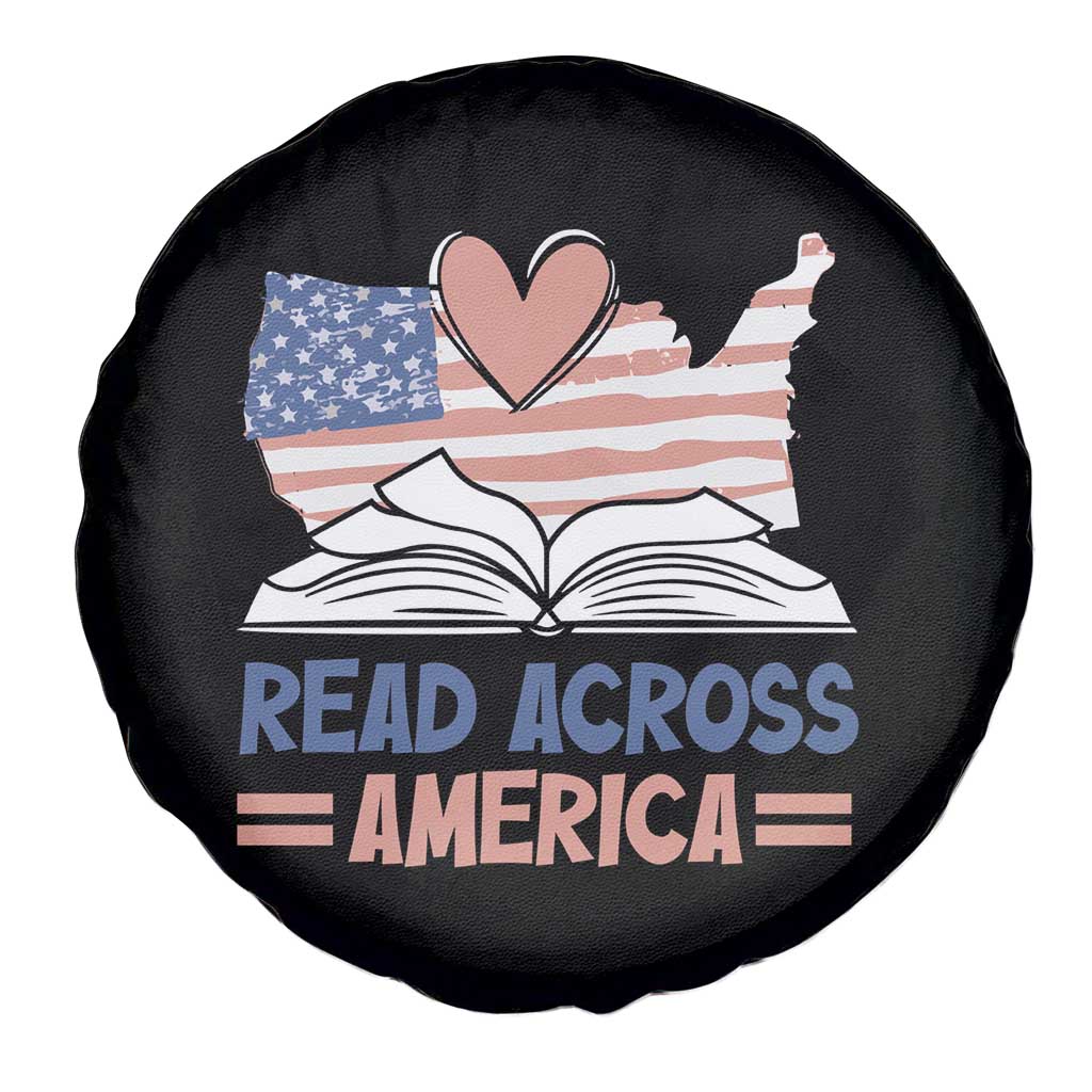 Funny National Reading Month Books Readers Spare Tire Cover Reading Across America Teacher American Flag