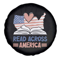 Funny National Reading Month Books Readers Spare Tire Cover Reading Across America Teacher American Flag