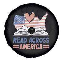 Funny National Reading Month Books Readers Spare Tire Cover Reading Across America Teacher American Flag