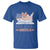 Funny National Reading Month Books Readers T Shirt Reading Across America Teacher American Flag