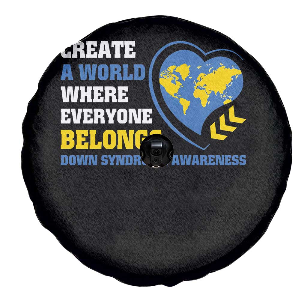 Down Syndrome Awareness Spare Tire Cover Create A World Where Everyone Belongs Heart