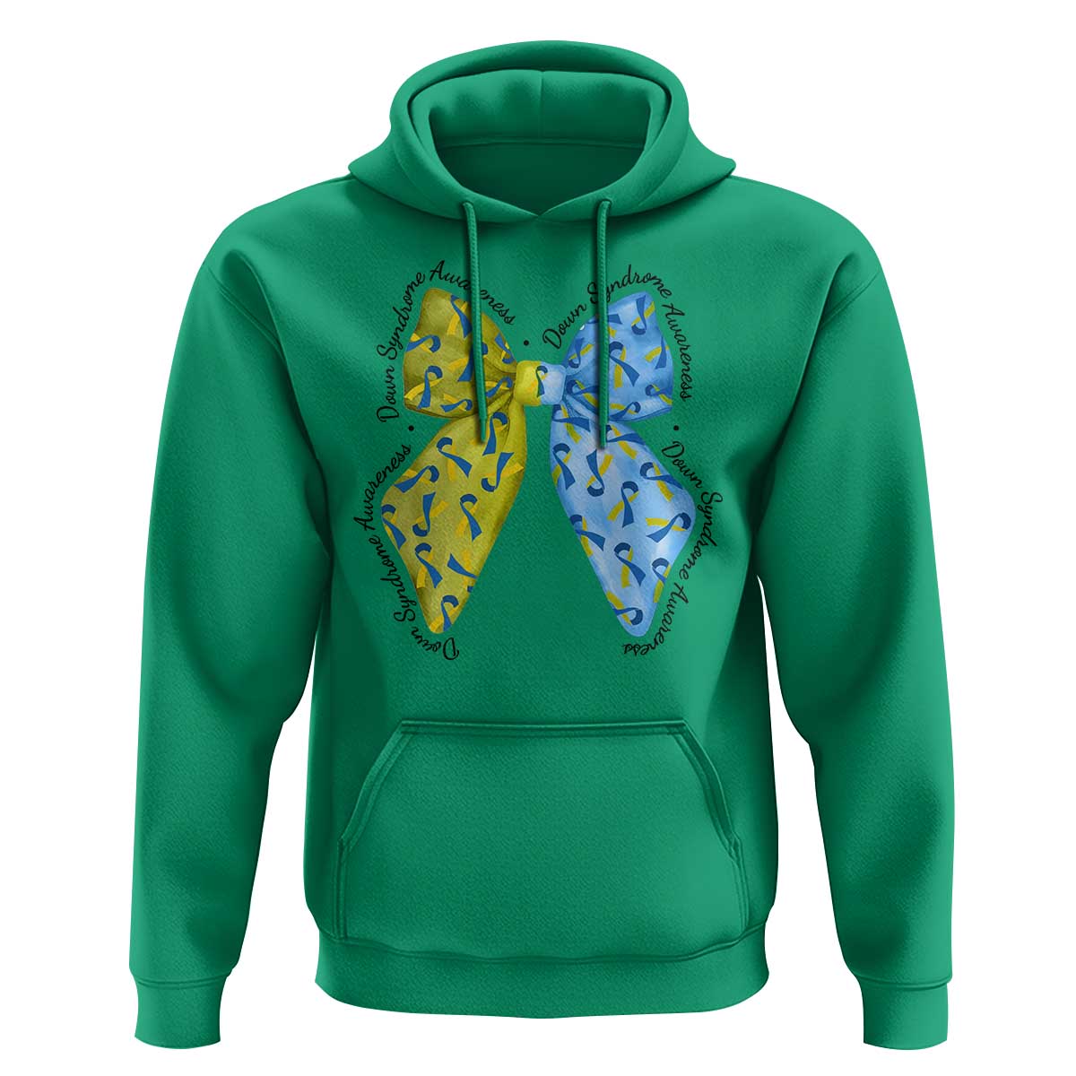 Down Syndrome Awareness Coquette Bow Ribbon Hoodie