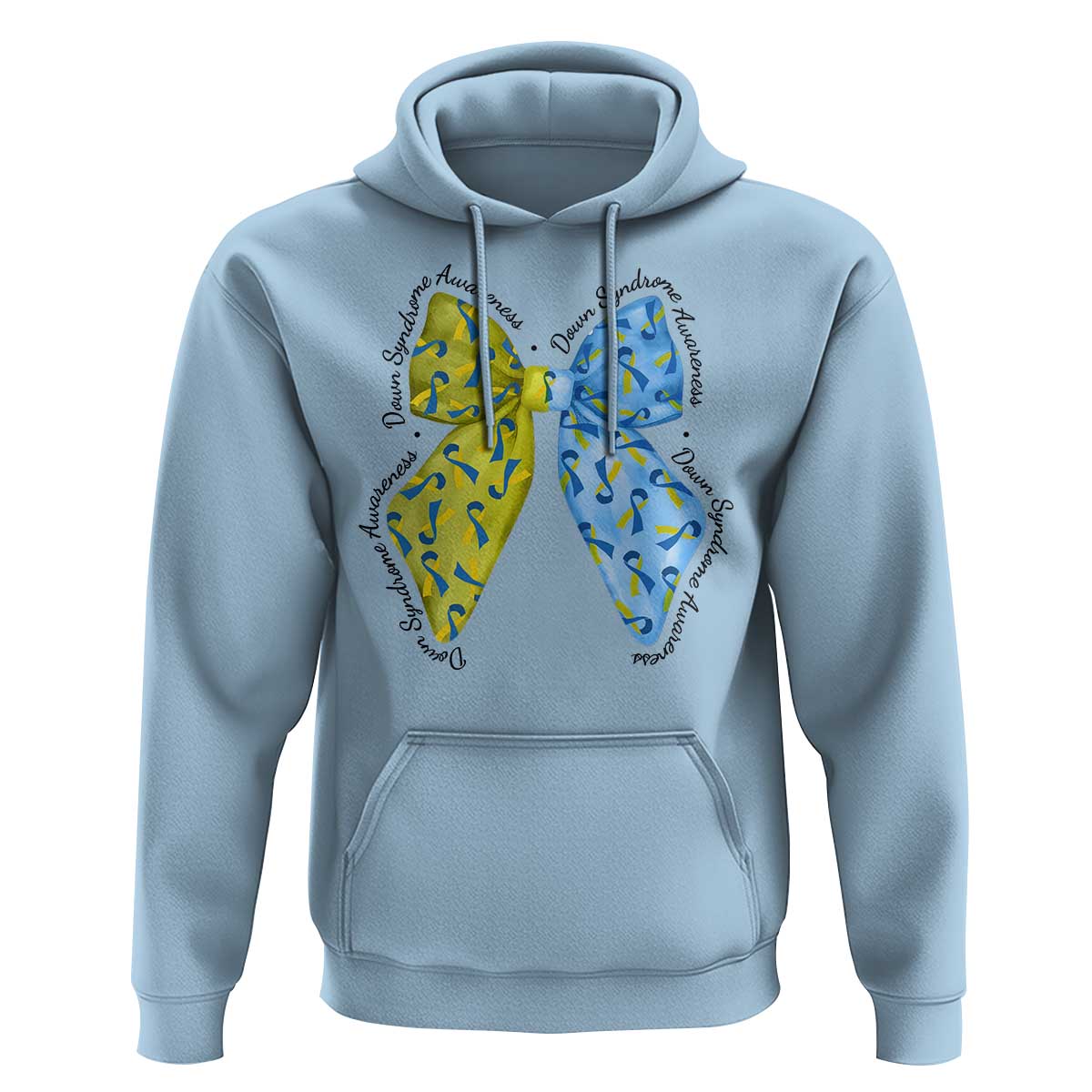 Down Syndrome Awareness Coquette Bow Ribbon Hoodie