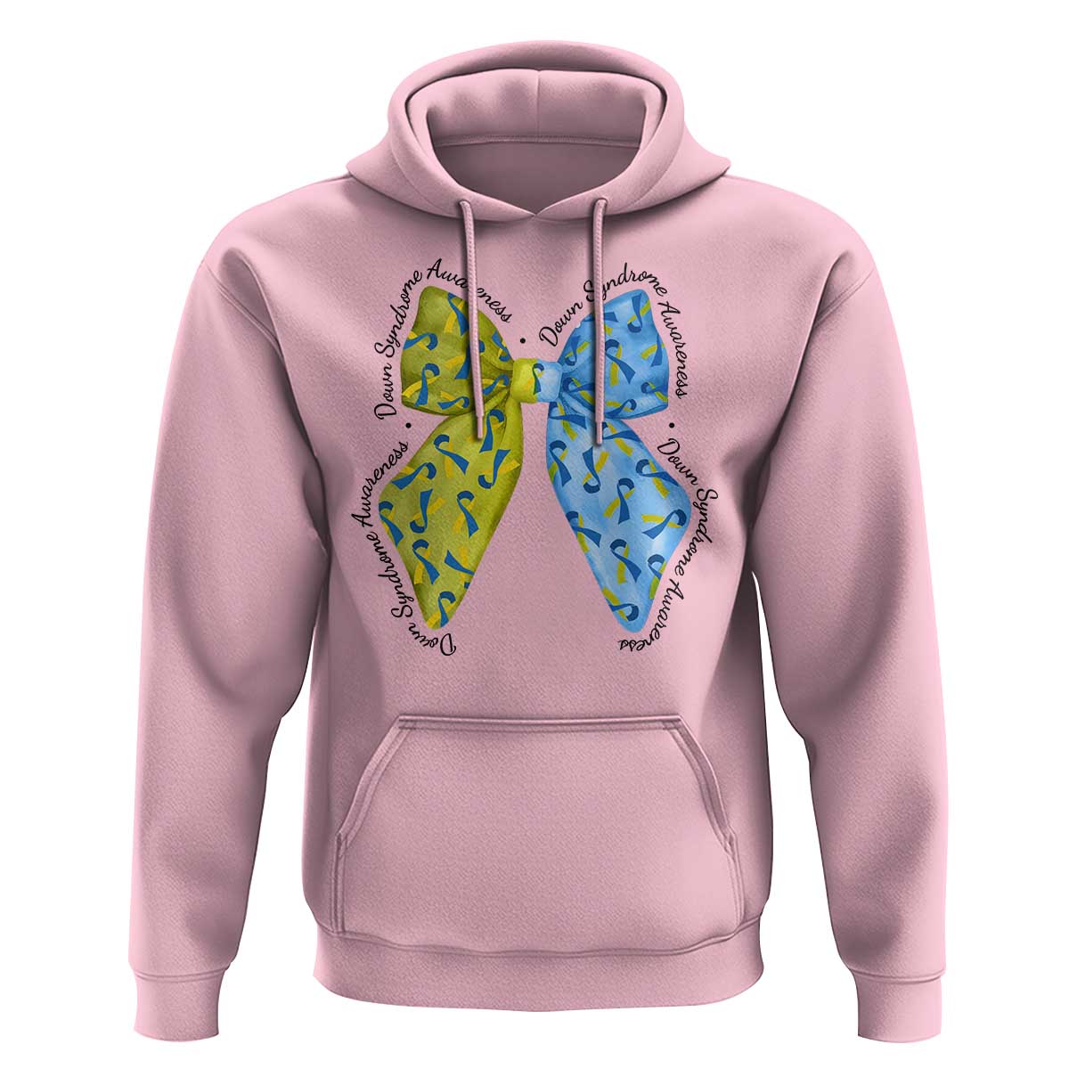 Down Syndrome Awareness Coquette Bow Ribbon Hoodie