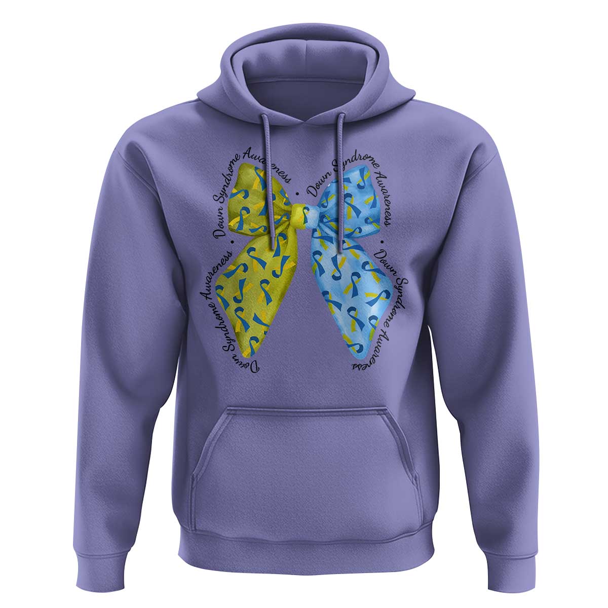 Down Syndrome Awareness Coquette Bow Ribbon Hoodie