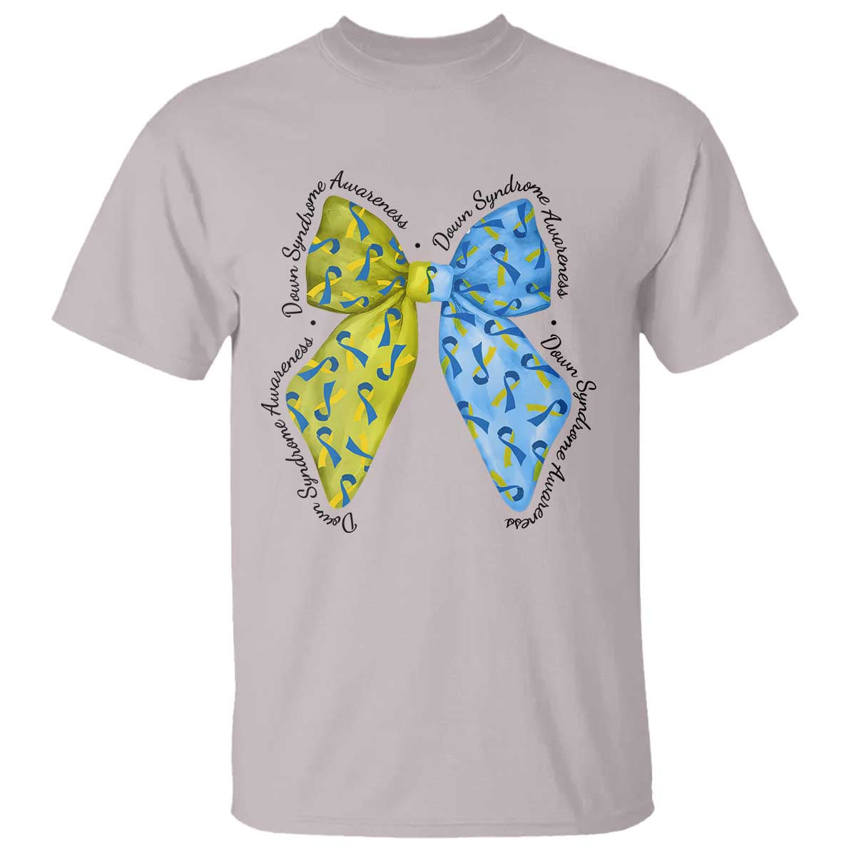 Down Syndrome Awareness Coquette Bow Ribbon T Shirt