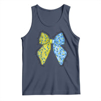 Down Syndrome Awareness Coquette Bow Ribbon Tank Top
