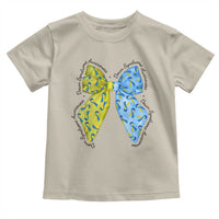 Down Syndrome Awareness Coquette Bow Ribbon Toddler T Shirt