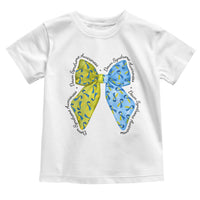 Down Syndrome Awareness Coquette Bow Ribbon Toddler T Shirt