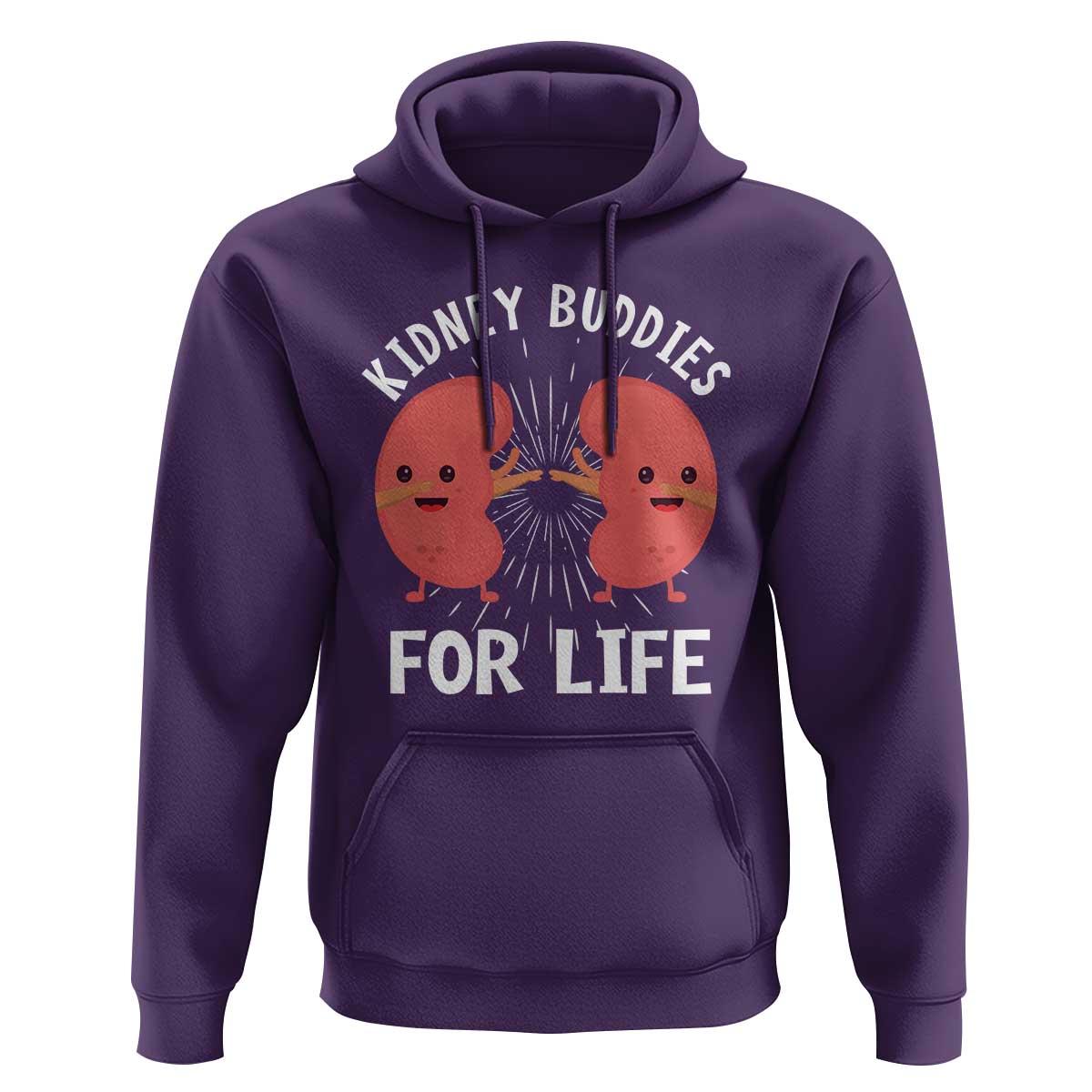 Funny Kidney Buddies For Life Hoodie Organ Transplant Donor Recipient Matching