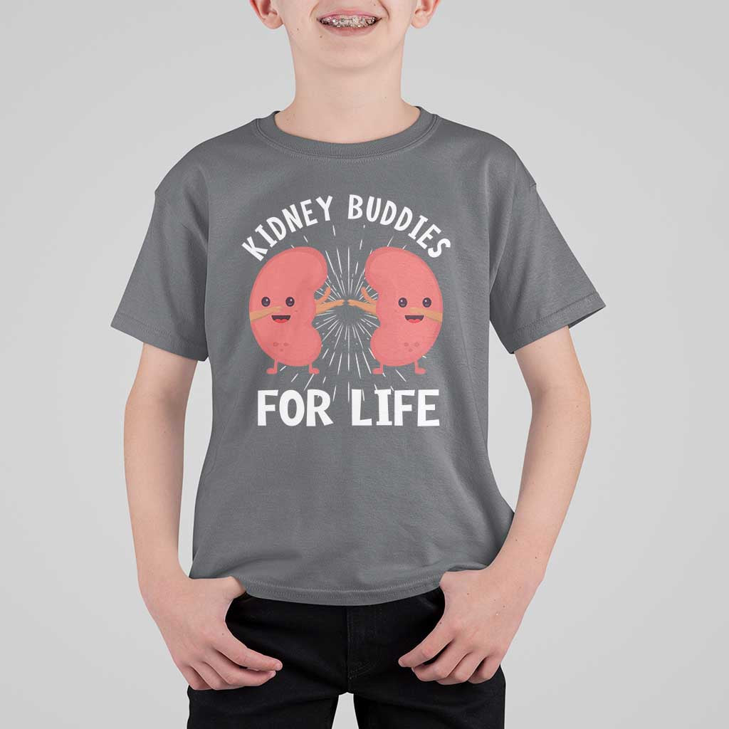 Funny Kidney Buddies For Life T Shirt For Kid Organ Transplant Donor Recipient Matching