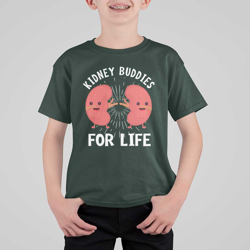 Funny Kidney Buddies For Life T Shirt For Kid Organ Transplant Donor Recipient Matching