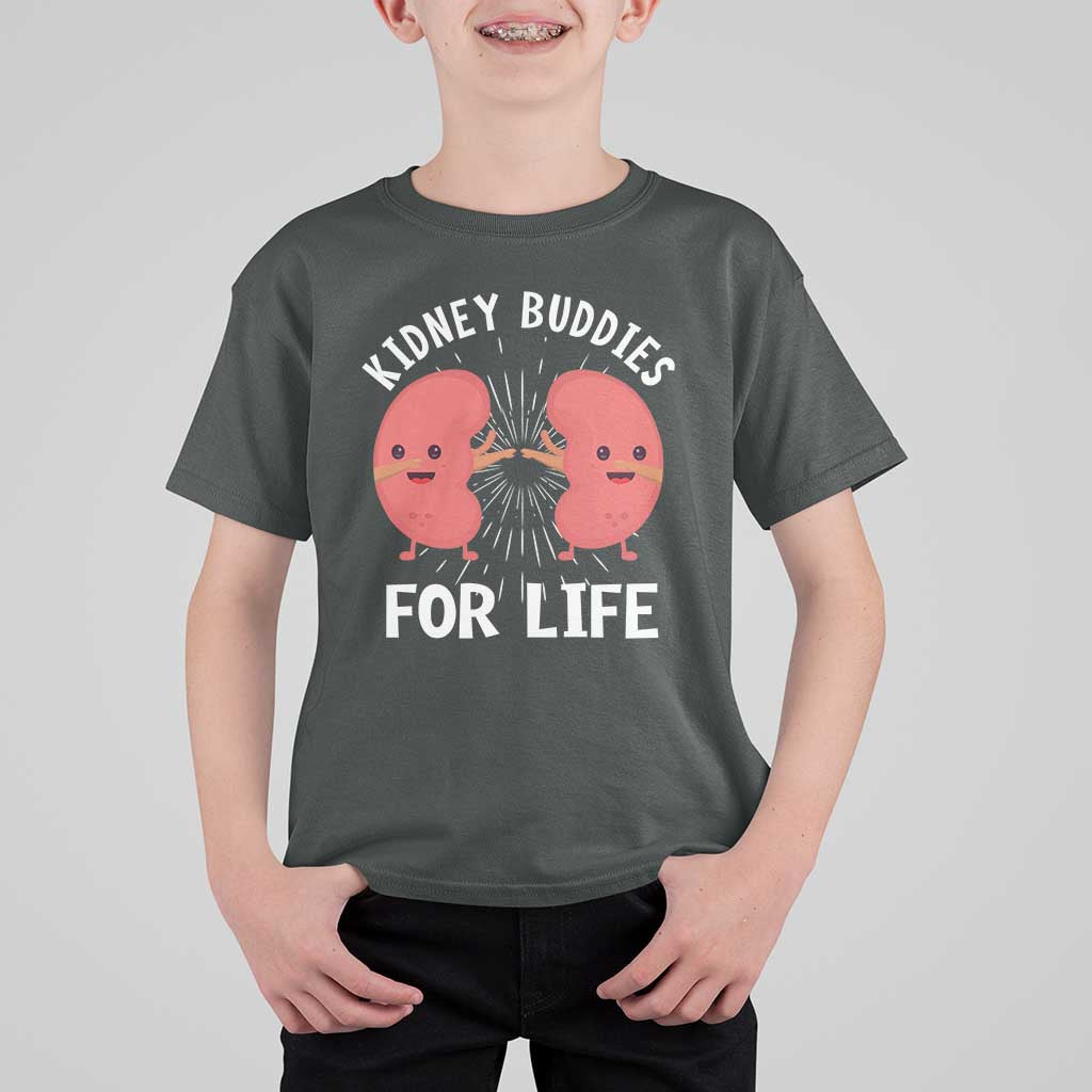 Funny Kidney Buddies For Life T Shirt For Kid Organ Transplant Donor Recipient Matching