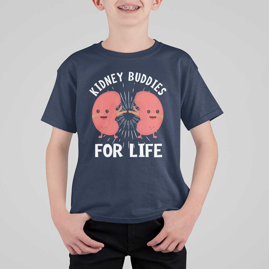 Funny Kidney Buddies For Life T Shirt For Kid Organ Transplant Donor Recipient Matching
