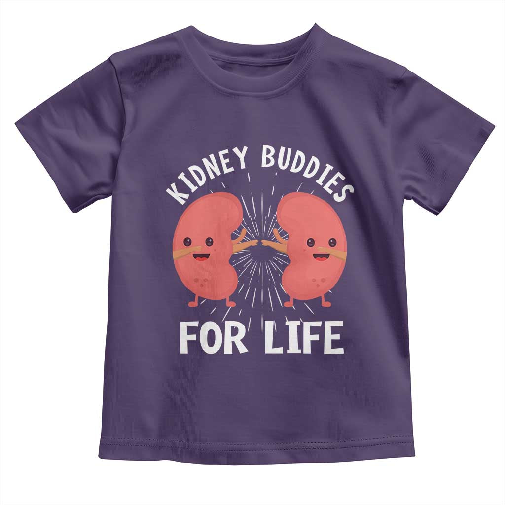 Funny Kidney Buddies For Life Toddler T Shirt Organ Transplant Donor Recipient Matching