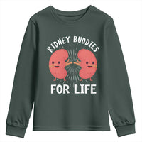 Funny Kidney Buddies For Life Youth Sweatshirt Organ Transplant Donor Recipient Matching