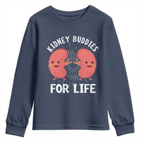 Funny Kidney Buddies For Life Youth Sweatshirt Organ Transplant Donor Recipient Matching