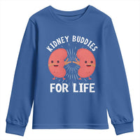 Funny Kidney Buddies For Life Youth Sweatshirt Organ Transplant Donor Recipient Matching