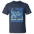 I Wear Blue For Colon Cancer Awareness T Shirt Rainbow Dark Blue Ribbon