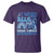 I Wear Blue For Colon Cancer Awareness T Shirt Rainbow Dark Blue Ribbon