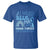 I Wear Blue For Colon Cancer Awareness T Shirt Rainbow Dark Blue Ribbon