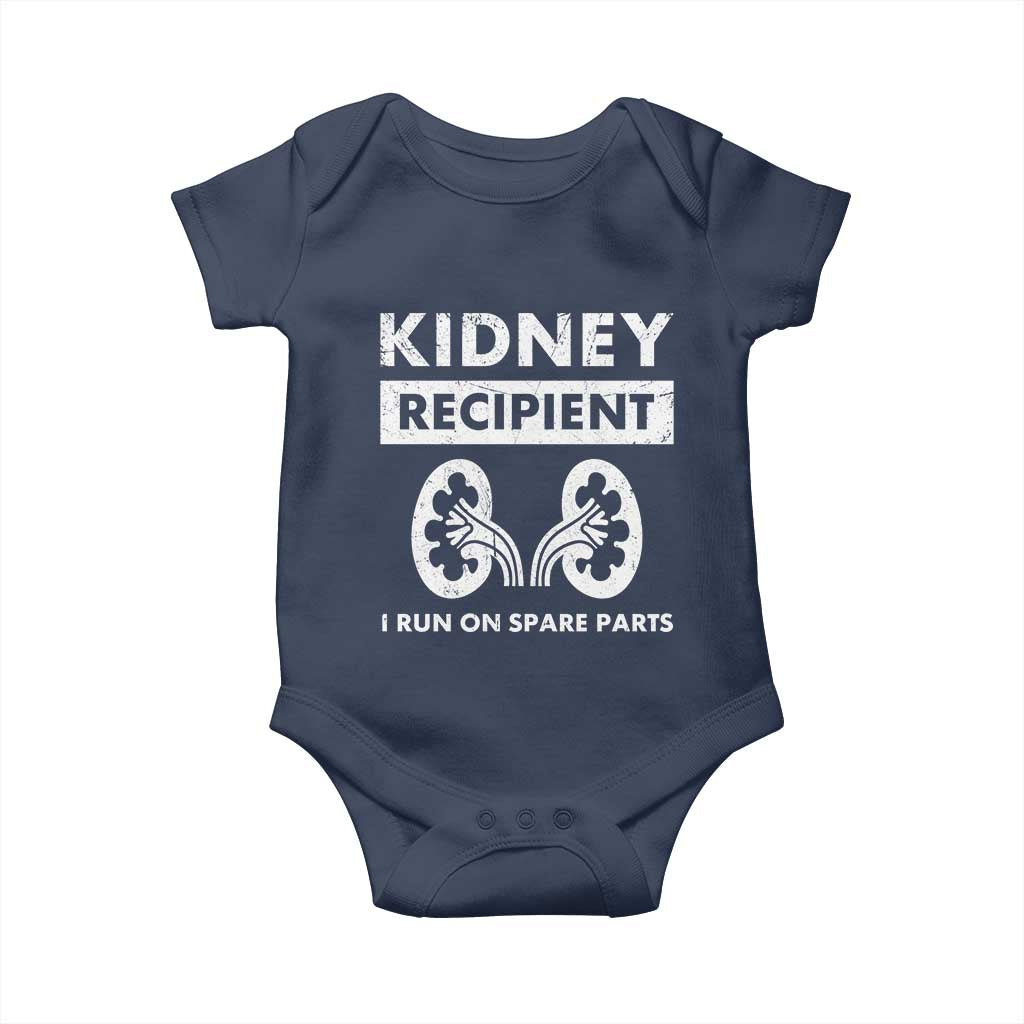 Kidney Recipient Run On Spare Parts Baby Onesie Matching Recovery