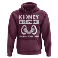 Kidney Recipient Run On Spare Parts Hoodie Matching Recovery