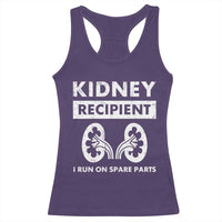 Kidney Recipient Run On Spare Parts Racerback Tank Top Matching Recovery