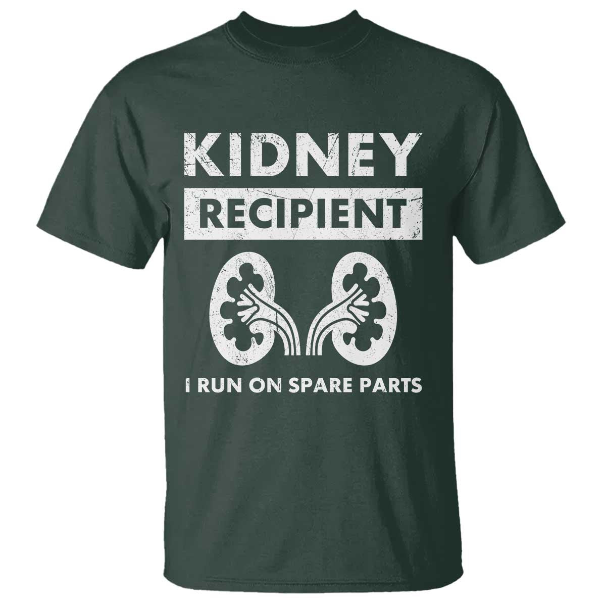 Kidney Recipient Run On Spare Parts T Shirt Matching Recovery