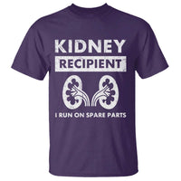 Kidney Recipient Run On Spare Parts T Shirt Matching Recovery
