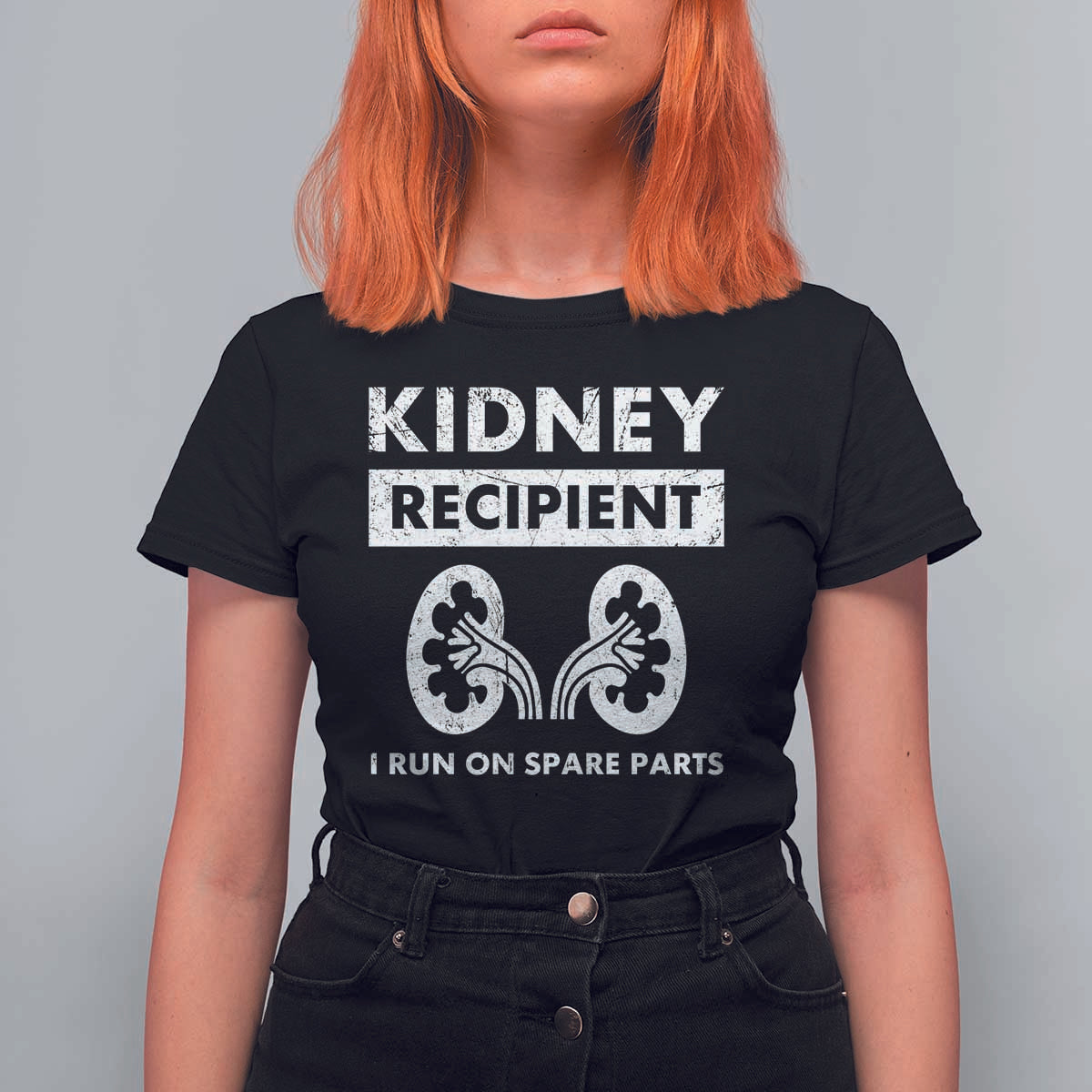 Kidney Recipient Run On Spare Parts T Shirt For Women Matching Recovery