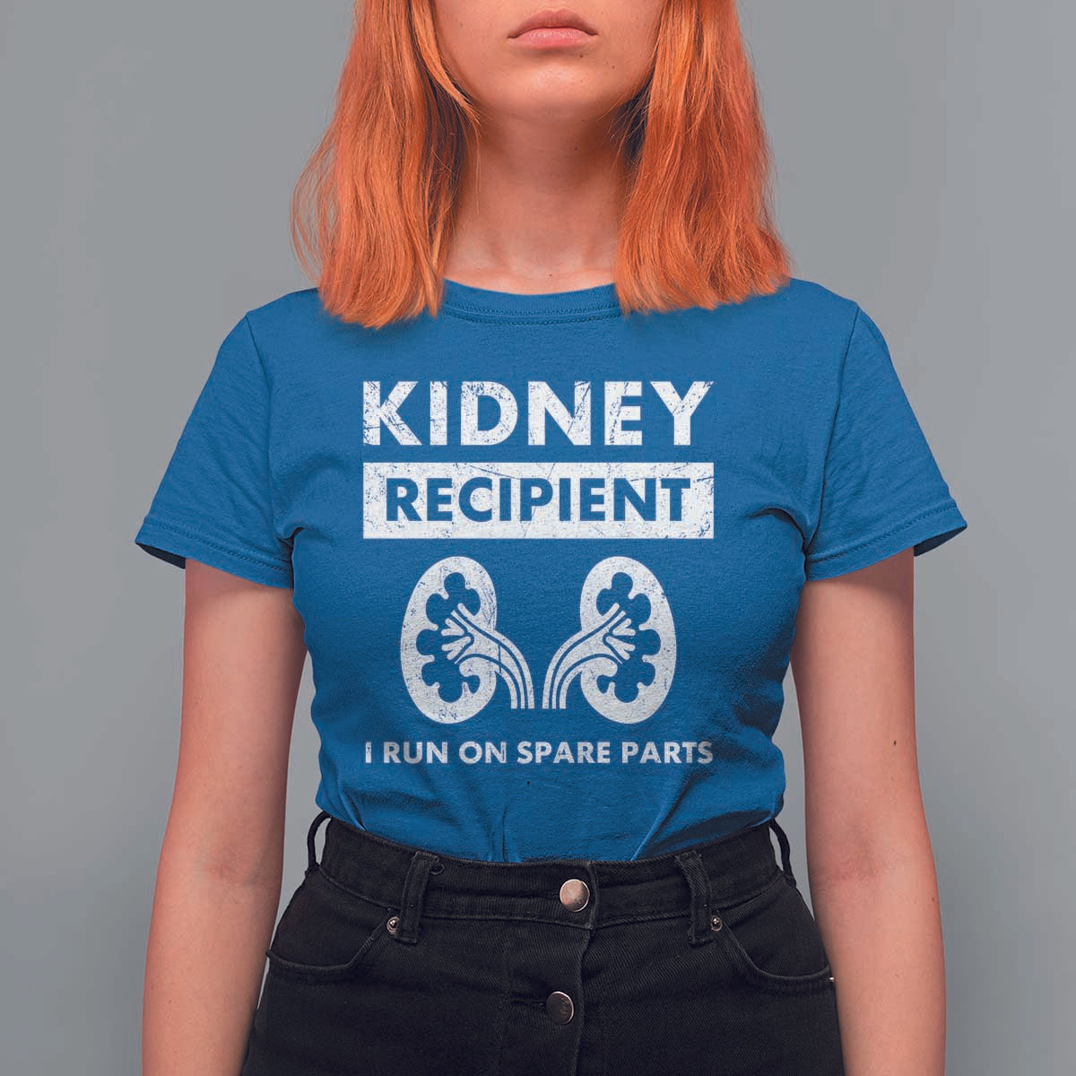 Kidney Recipient Run On Spare Parts T Shirt For Women Matching Recovery