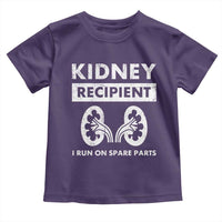 Kidney Recipient Run On Spare Parts Toddler T Shirt Matching Recovery
