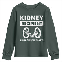 Kidney Recipient Run On Spare Parts Youth Sweatshirt Matching Recovery