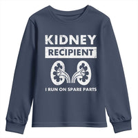 Kidney Recipient Run On Spare Parts Youth Sweatshirt Matching Recovery